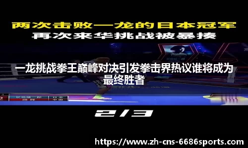 一龙挑战拳王巅峰对决引发拳击界热议谁将成为最终胜者
